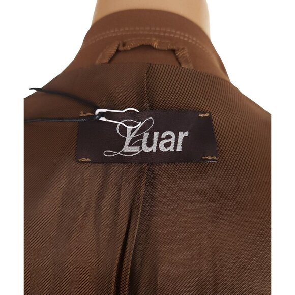 Luar Belt Coat Size S Womens Brown Trench Jacket $780 - Picture 12 of 16